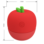 Клиторальный стимулятор Pretty Love APPLE Secret, красный