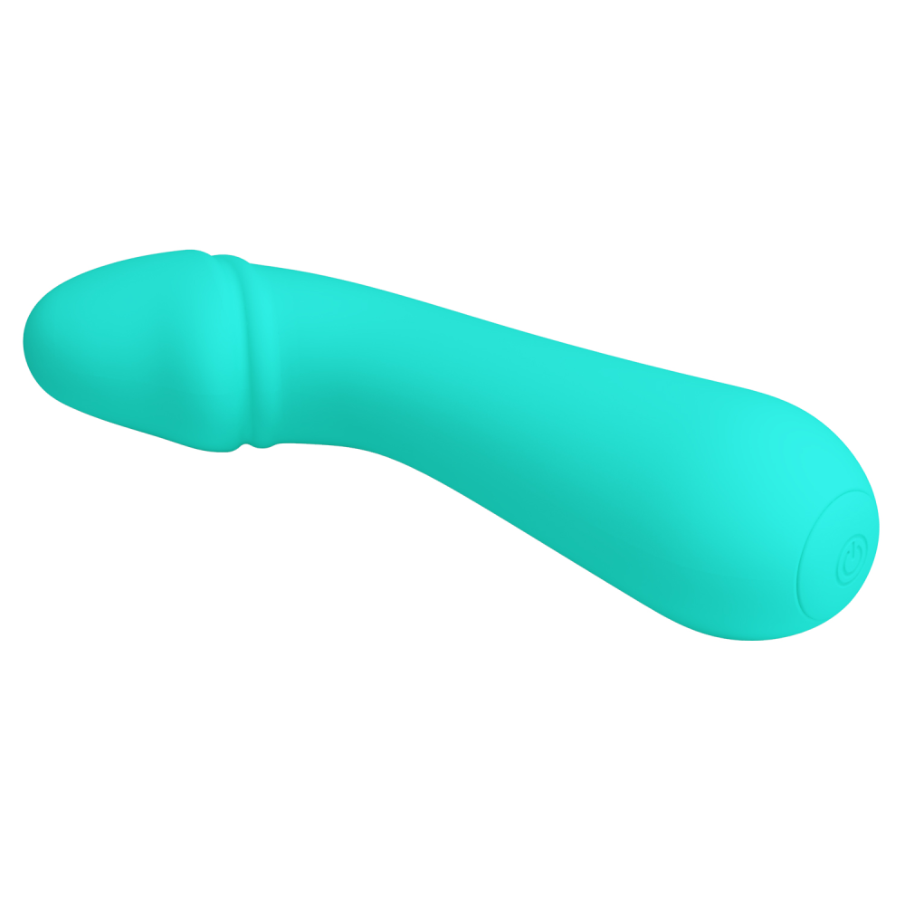 Вибратор для точки G Pretty Love Cetus 12 функций, бирюзовий, 15 х 3.5 см