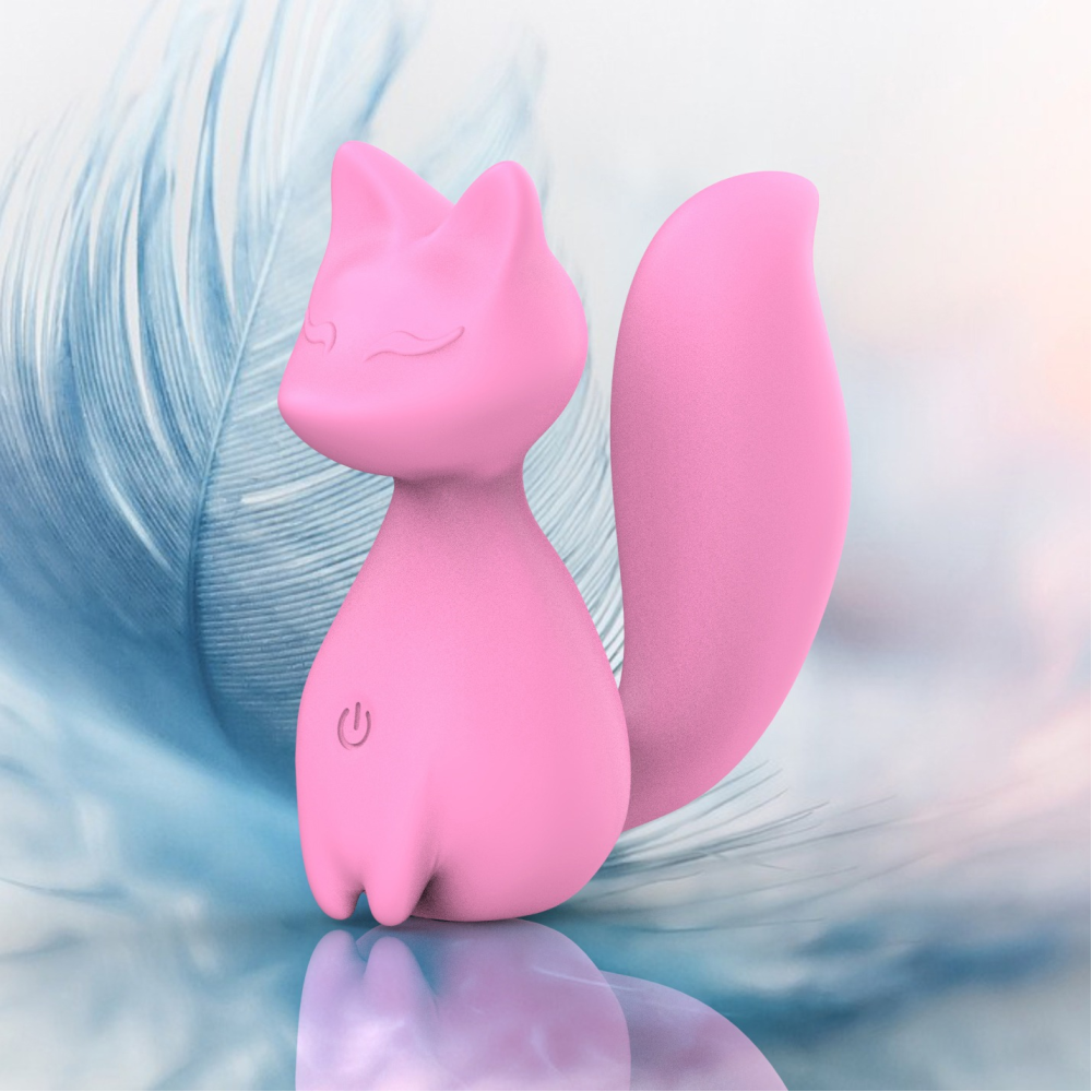 Мини-вибратор клиторальный Every Night Toys Doris в форме лисы светло-розовый, 10 режимов вибрации