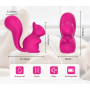 Мини-вибратор клиторальный Every Night Toys Debbie в форме белочки розовый, 10 режимов вибрации