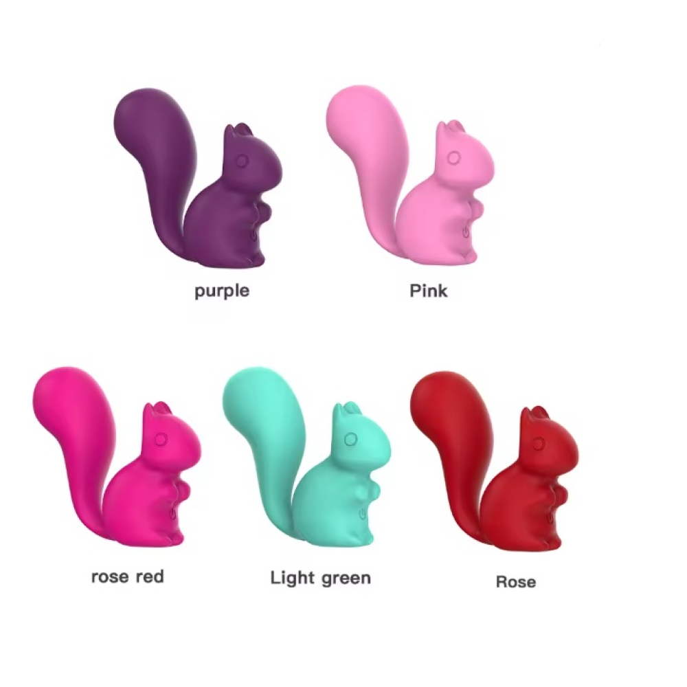 Мини-вибратор клиторальный Every Night Toys Debbie в форме белочки розовый, 10 режимов вибрации