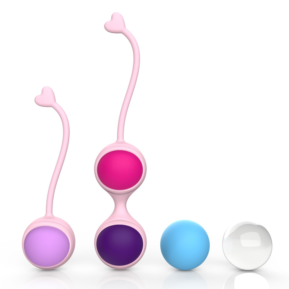 Набор вагинальных шариков Every Night Toys Lorinda розовый с разноцветными шариками