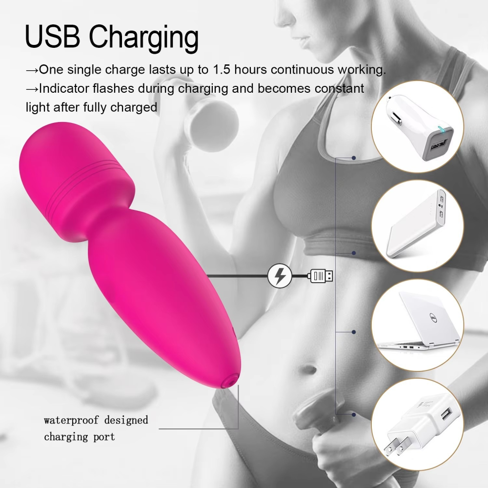 Мини-вибратор микрофон Every Night Toys Amy розовый, 10 режимов вибрации