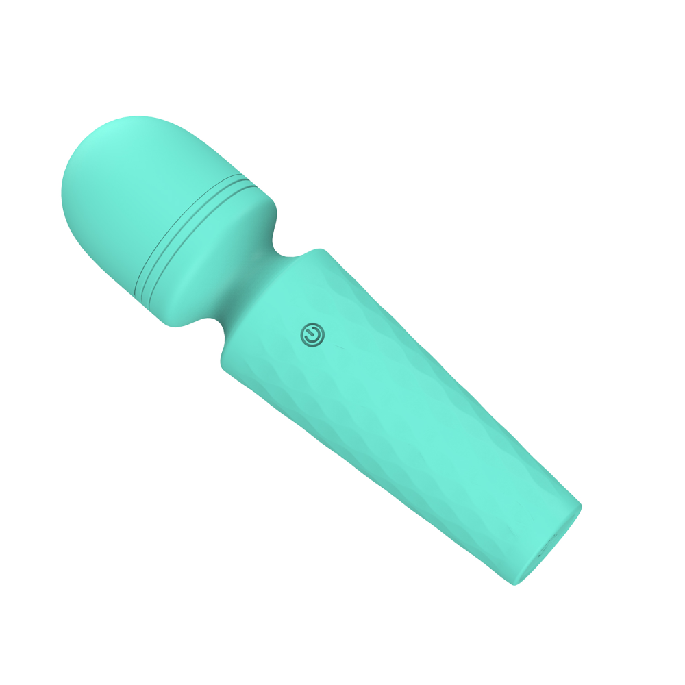 Мини-вибратор микрофон Every Night Toys Sharon бирюзовый, 10 режимов вибрации