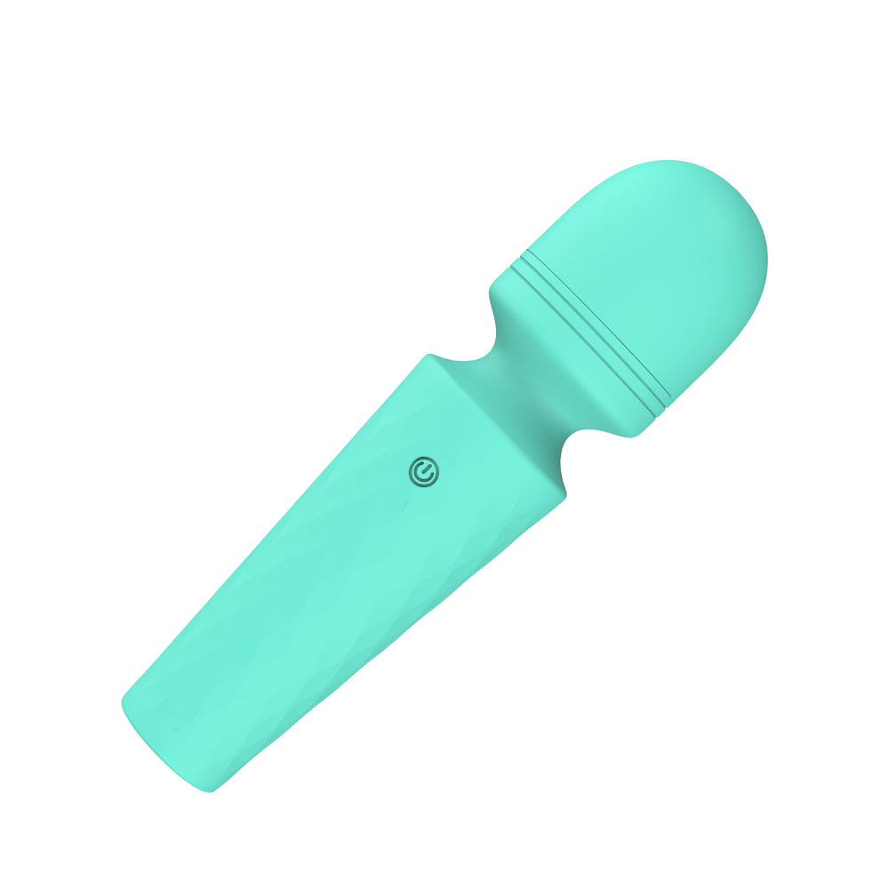 Мини-вибратор микрофон Every Night Toys Sharon бирюзовый, 10 режимов вибрации