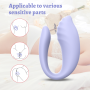 Вибратор для пар Every Night Toys Cosima с дистанционным управлением, лавандовый, 10 режимов