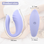 Вибратор для пар Every Night Toys Cosima с дистанционным управлением, лавандовый, 10 режимов
