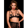 Бюстгальтер открытый OhMyG! Paris Half Bra кружевной, черный, M/L