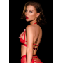 Бюстгальтер открытый OhMyG! Paris Half Bra кружевной, красный, M/L