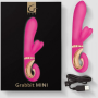 Вибратор-кролик с двумя отростками для клитора Grabbit GVibe, розовый, 23.5 см х 4 см