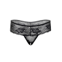 Стринги с открытым доступом Daring Intimates Jane кружевные, черные, S-M