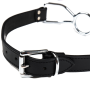 Кляп-паук кожаный DS Fetish черный (Голландия)