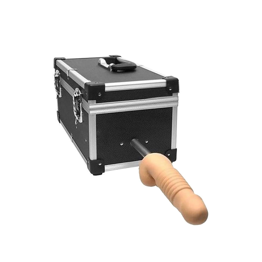 Портативная секс-машина Diva Tool Box в чемодане, с пультом и тремя насадками Vac-U-Lock, черная