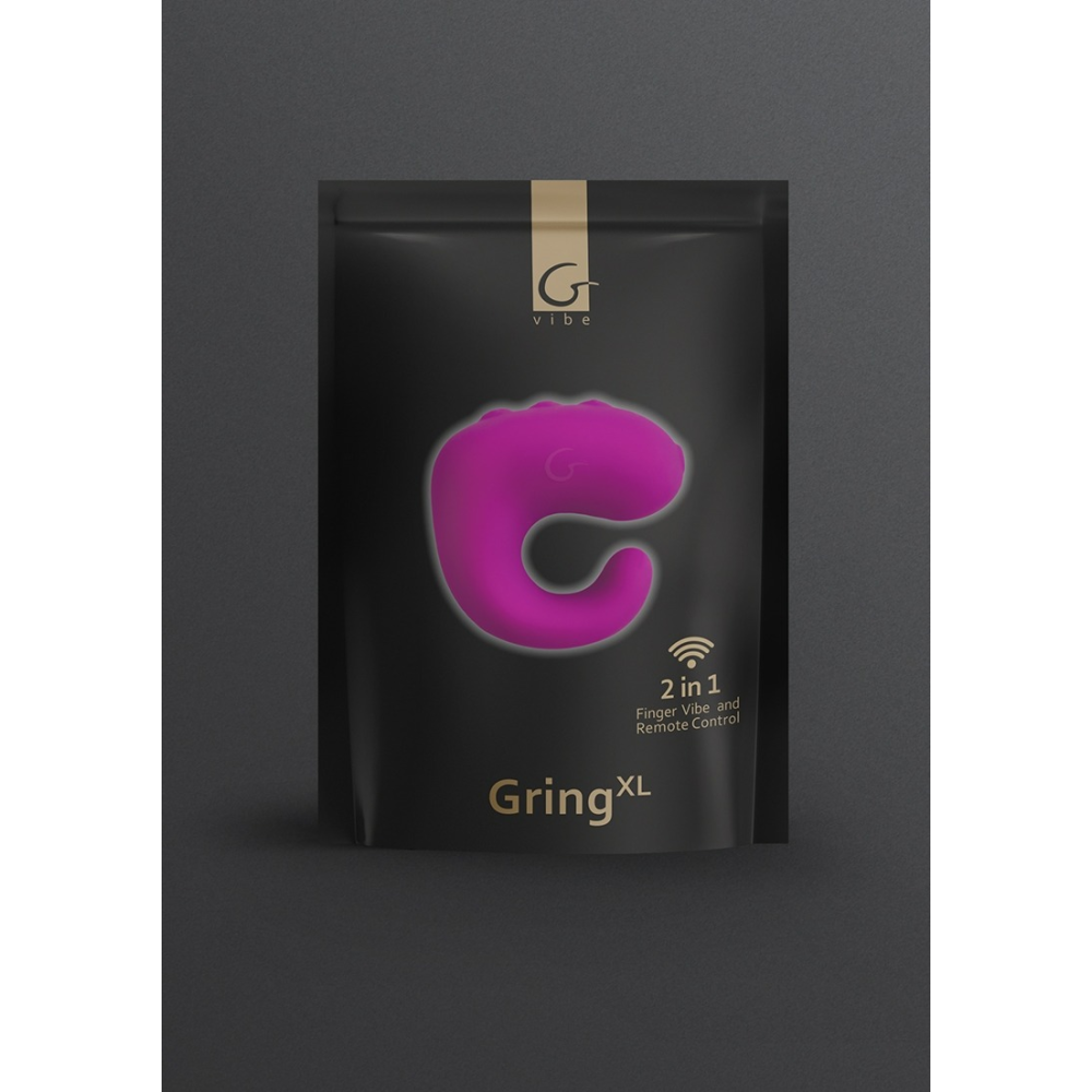 Вибратор на пальцы GVIBE GringXL Sweet Raspberry, малиновый