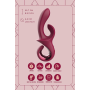 Вибратор-кролик Dreamtoys Glam Duo Vibrator с ручкой крючком, 22.7 х 4.2 см