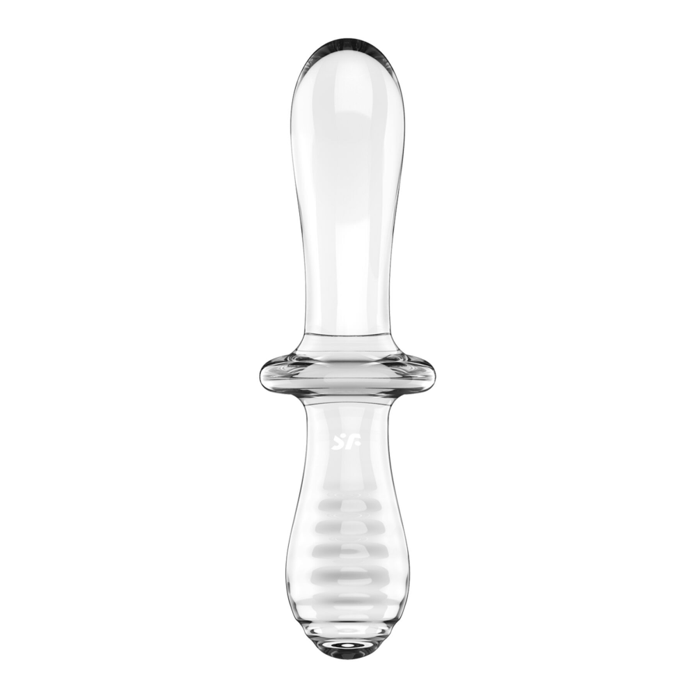 Дилдо Satisfyer Double Crystal (Transparent) (повреждена упаковка!!!)