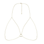 Цепочка портупея Bijoux Indiscrets Magnifique Bra Chain - Gold, украшение на тело