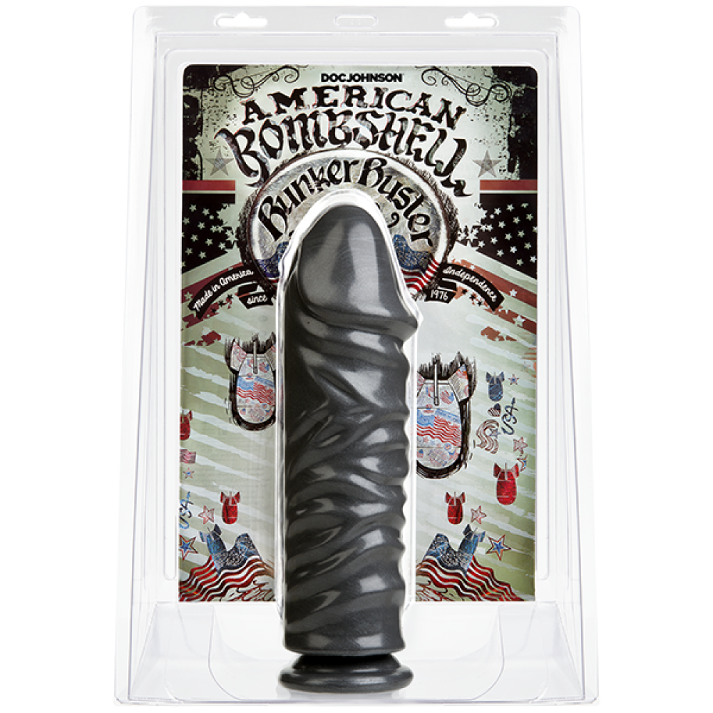 Фаллоимитатор для фистинга Doc Johnson American Bombshell Bunker Buster Gun Metal (мятая упаковка!!!)
