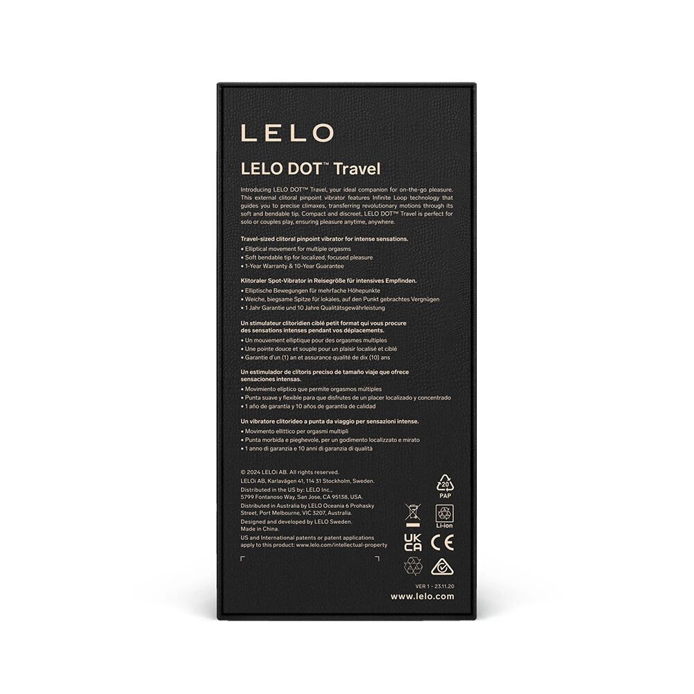 Клиторальный вибратор LELO DOT Travel Pink