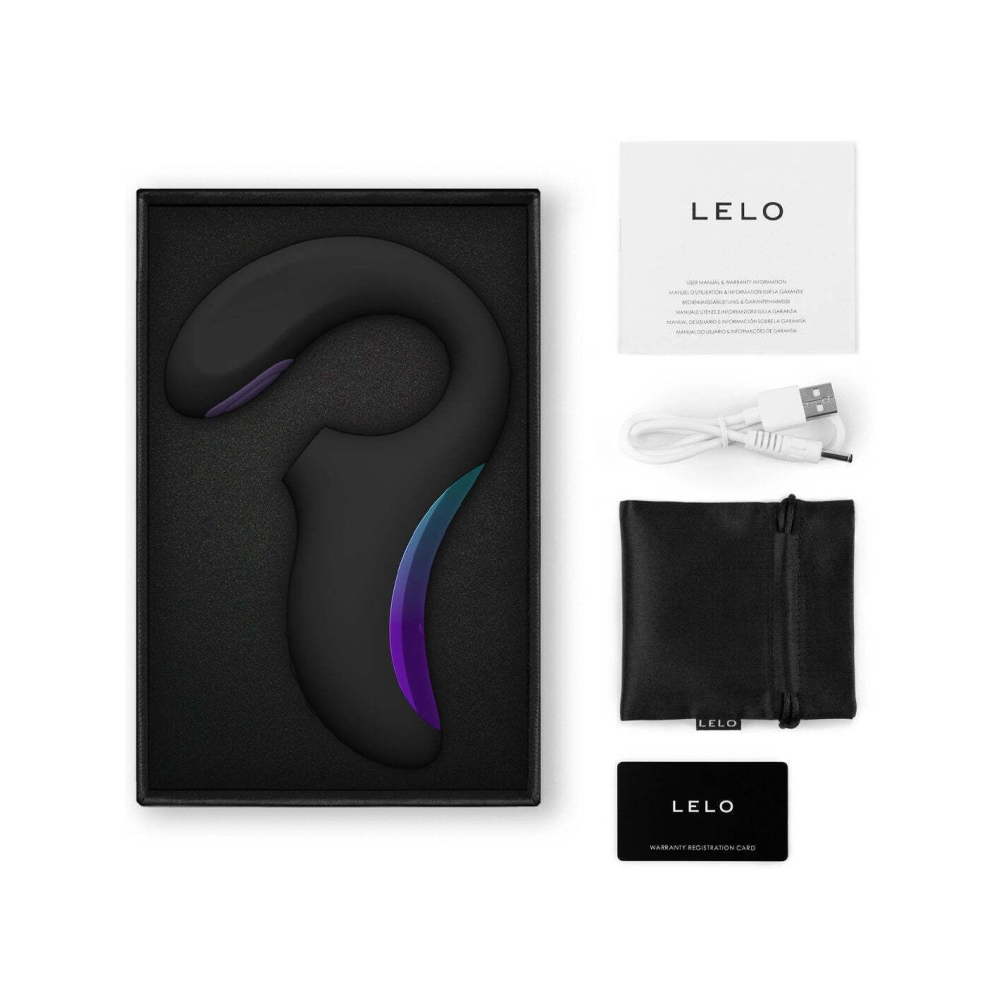 Клиторально-вагинальный звуковой стимулятор LELO Enigma Double Sonic Black