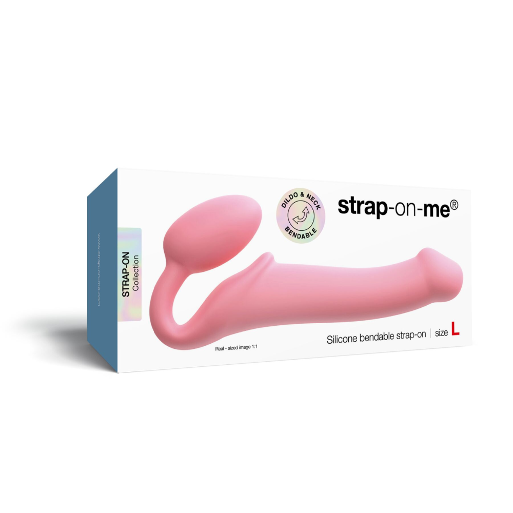 Безремневой страпон Strap-On-Me Rose L, полностью регулируемый, диаметр 3,7см