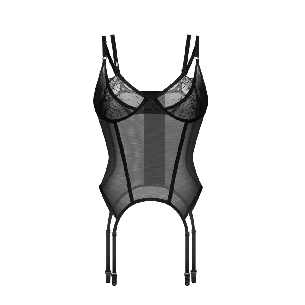 Корсет Obsessive Arrowel Black corset S/M