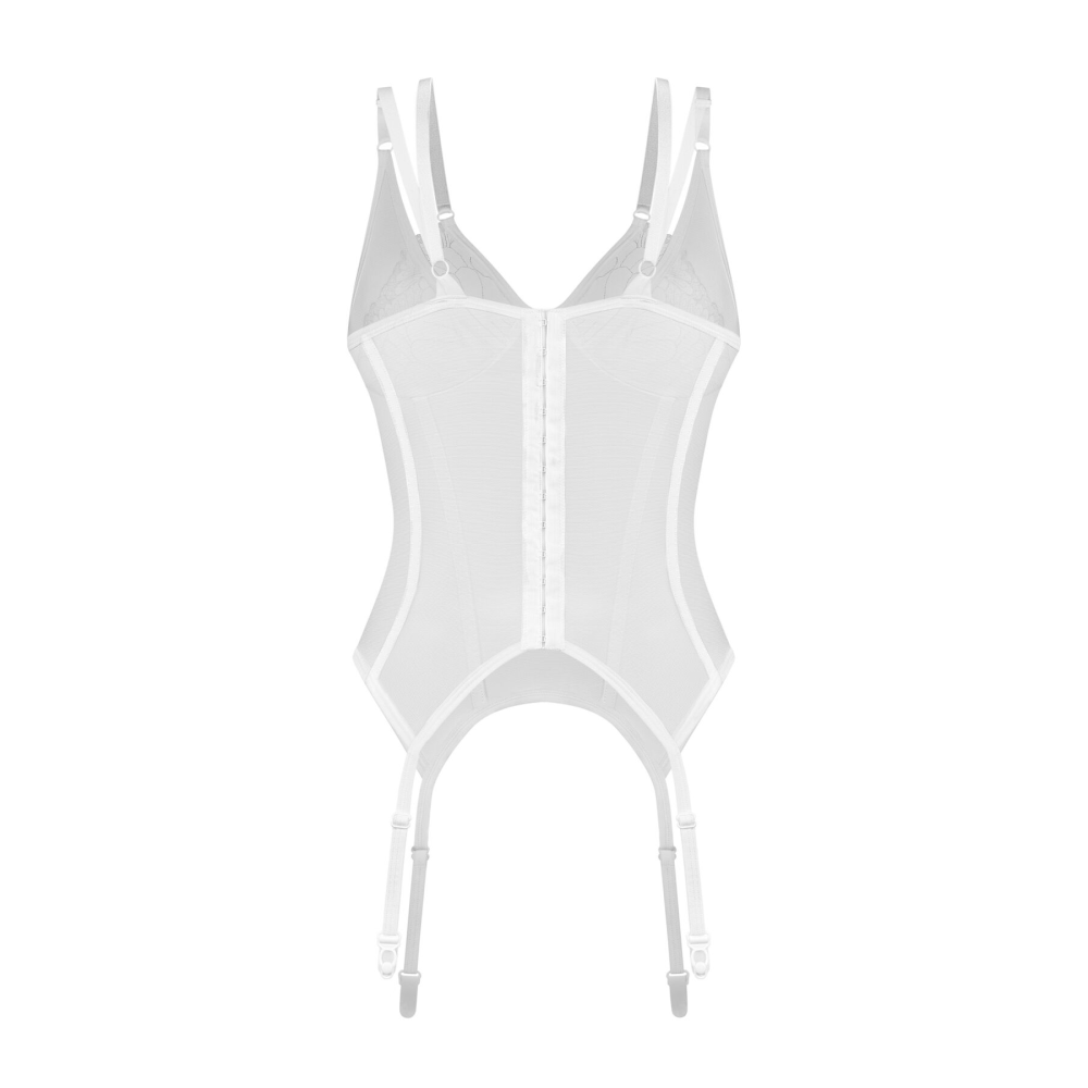 Корсет Obsessive Arrowel White corset S/M