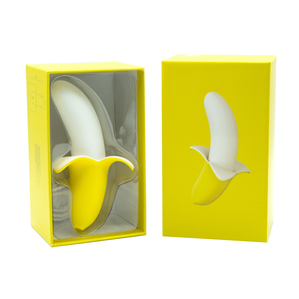 Вибратор-банан Banana Bliss Mini Silicone Vibrator, вагинально-клиторальная стимуляция, 10 режимов