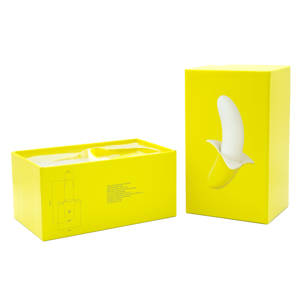 Вибратор-банан Banana Bliss Mini Silicone Vibrator, вагинально-клиторальная стимуляция, 10 режимов