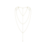Цепочка для спины Bijoux Indiscrets Magnifique Back and Cleavage Chain - Gold, украшение для тела