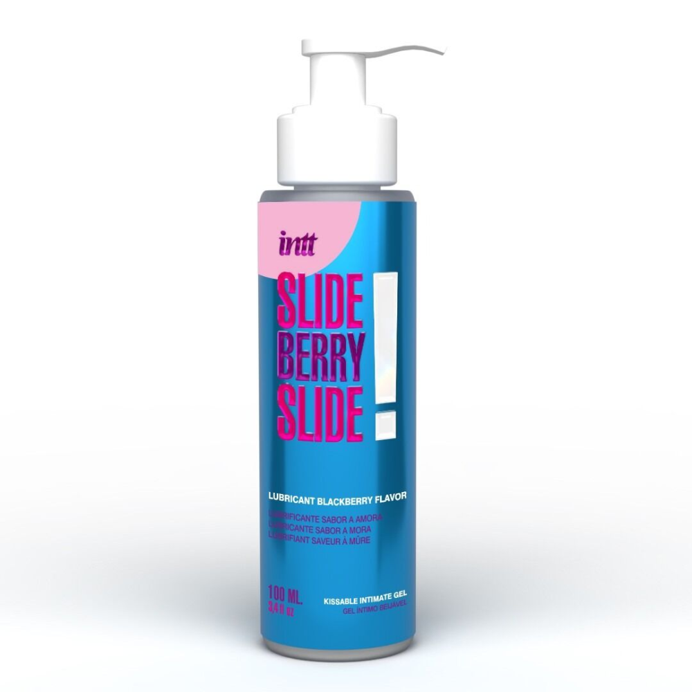 Лубрикант Intt Slide Berry Slide! (100 мл) на водной основе, со вкусом ежевики