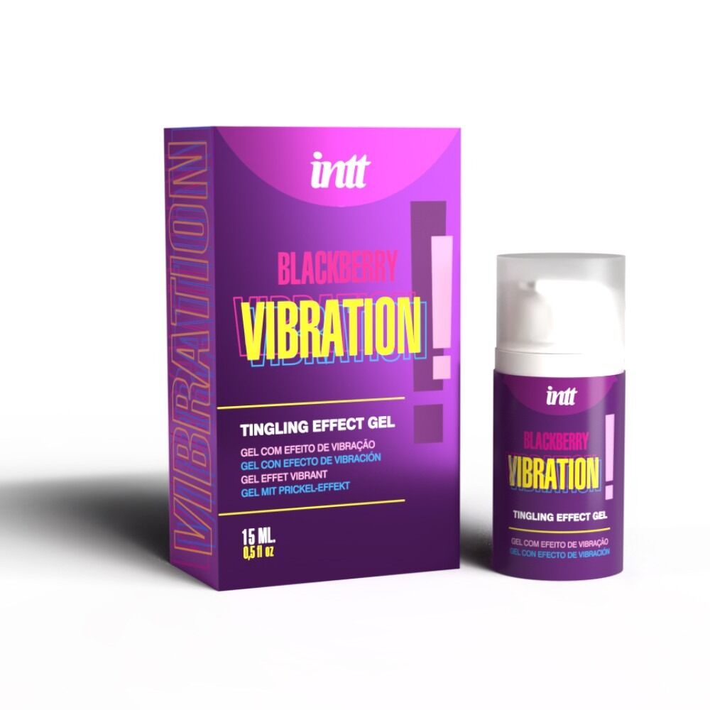 Жидкий вибратор Intt Vibration Blackberry (15 мл) со вкусом ежевики