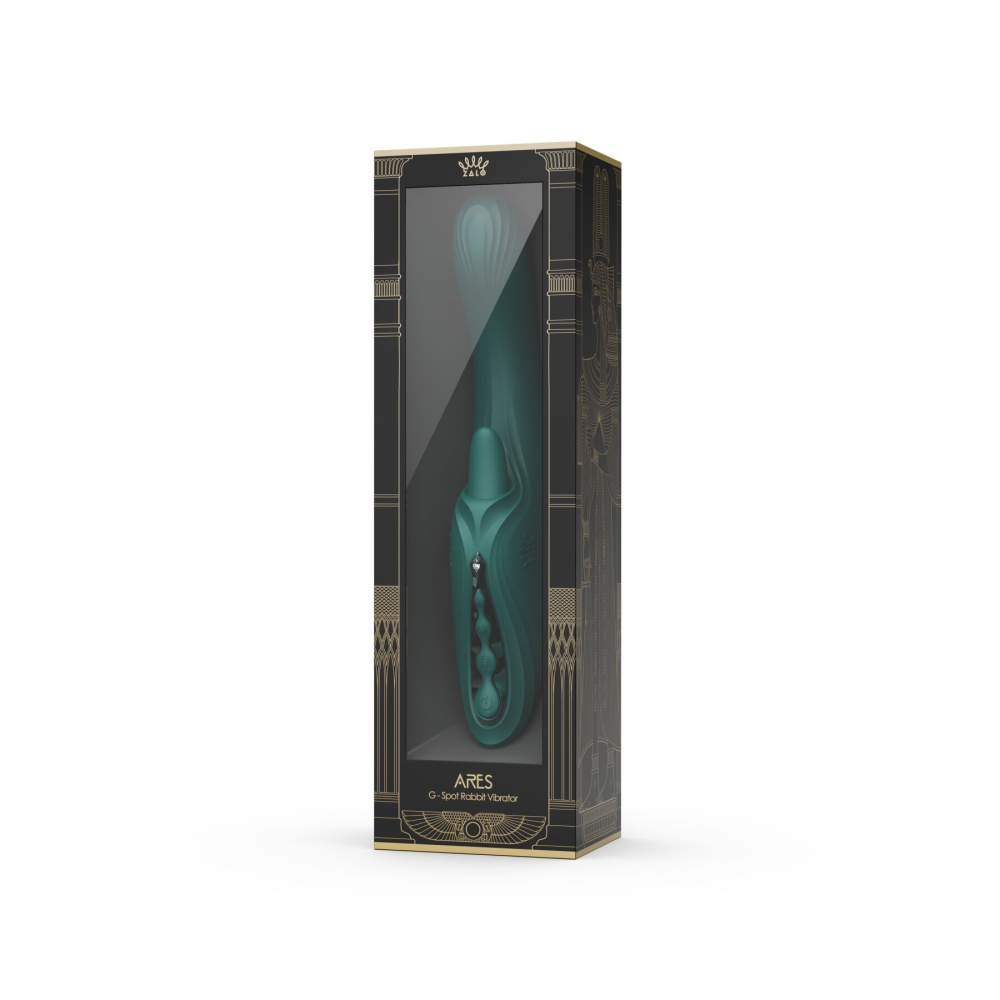 Вибратор-кролик Zalo Ares Turquoise Green