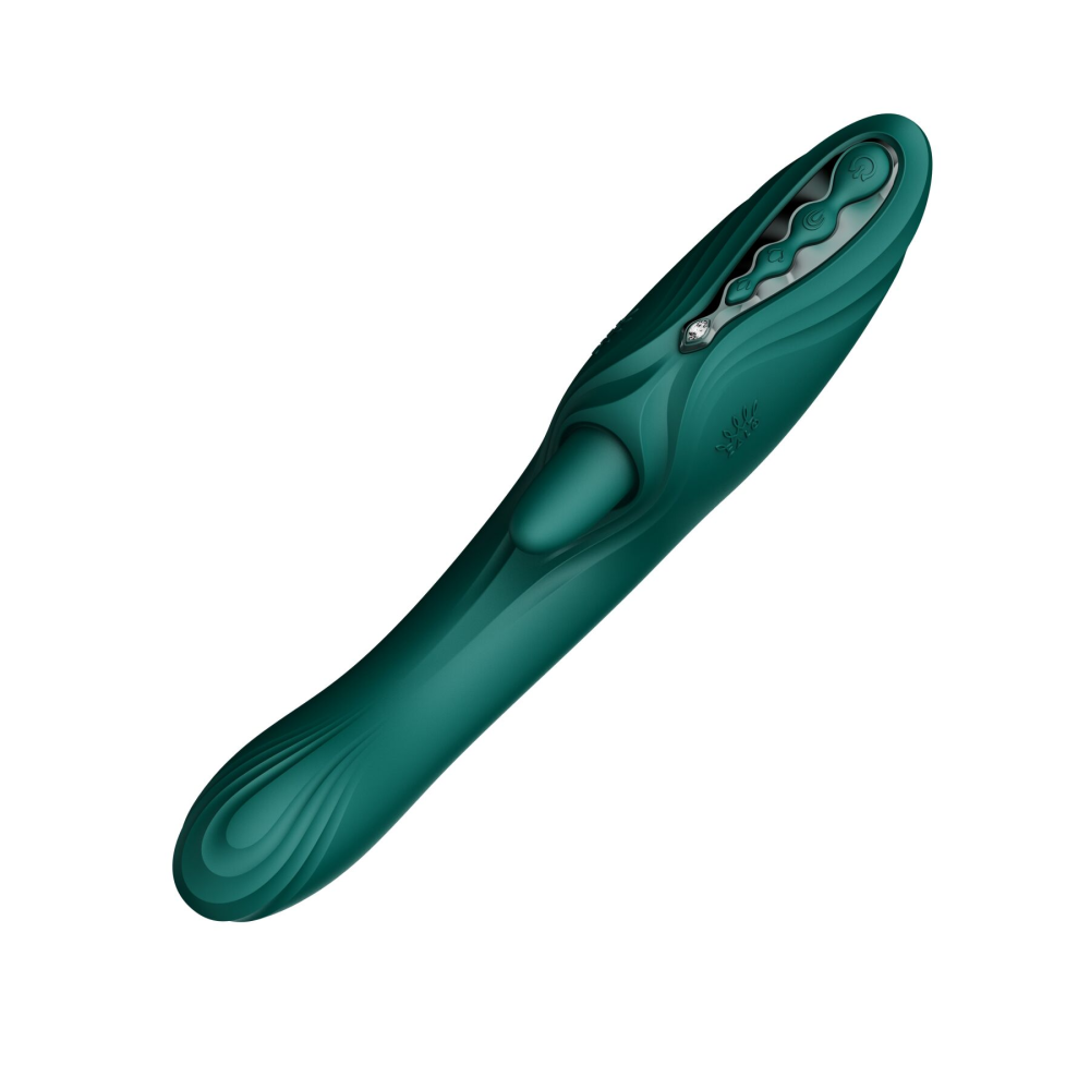 Вибратор-кролик Zalo Ares Turquoise Green