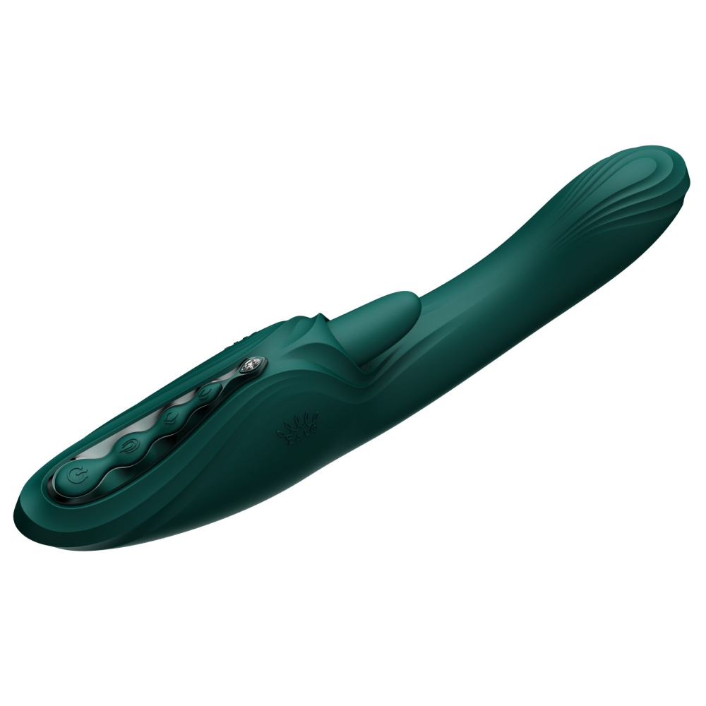Вибратор-кролик Zalo Ares Turquoise Green