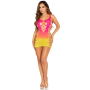 Платье Leg Avenue Seamless Ombre Faux Lace Up Mini Dress One Size Sunset