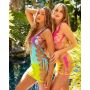 Платье Leg Avenue Seamless Ombre Faux Lace Up Mini Dress One Size Sunset