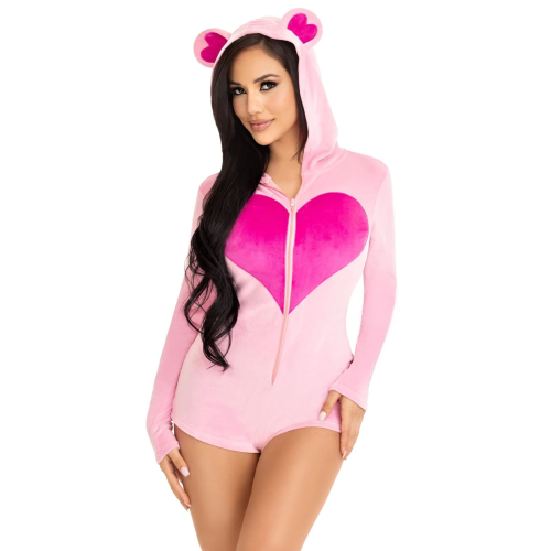 Комбинезон "Сладкий мишка" Leg Avenue Sweetheart Bear Velvet Romper XS