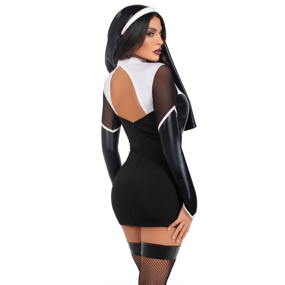 Костюм монашки Leg Avenue Holy Hottie Dress S