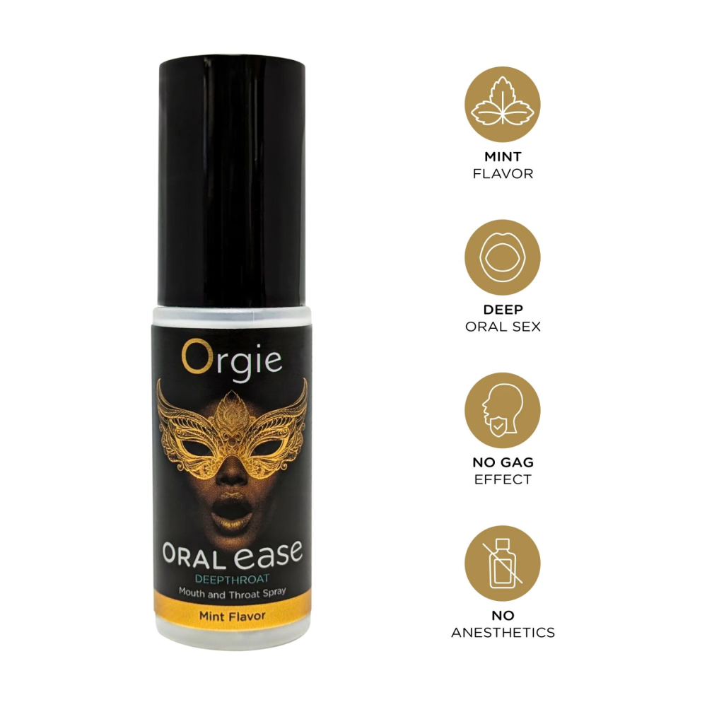 Спрей для глубокого минета Orgie – Oral Ease Deepthroat (15 мл), мятный, без анестетиков