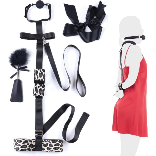 БДСМ-набор LOCKINK YEAHWOW Armbinder Restraint Set Black