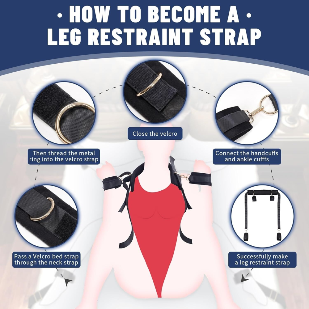 БДСМ-набор LOCKINK YEAHWOW Bed Restraint set