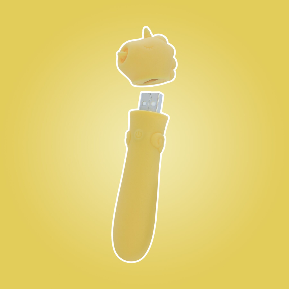 Вибратор-единорожка Unihorn USB Bullet - Bean Blossom, вибропуля, USB зарядка