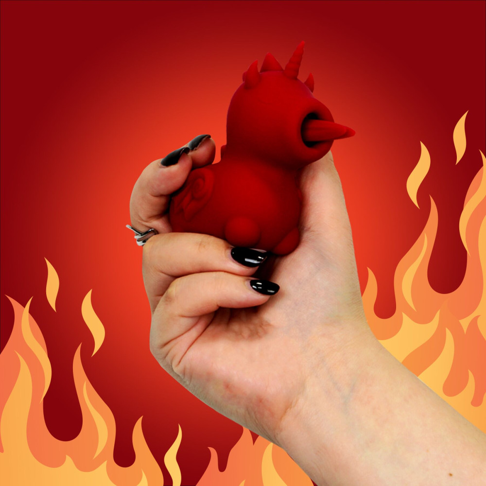 Вибратор-единорожка Unihorn - Blaze Diablo, ласкающий язычок