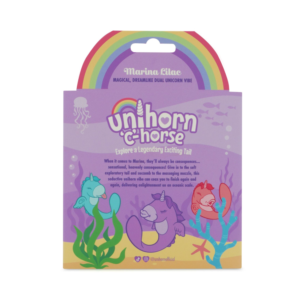 Вибратор-единорожка Unihorn - C Horse - Marina Lilac, вагинально-клиторальная стимуляция