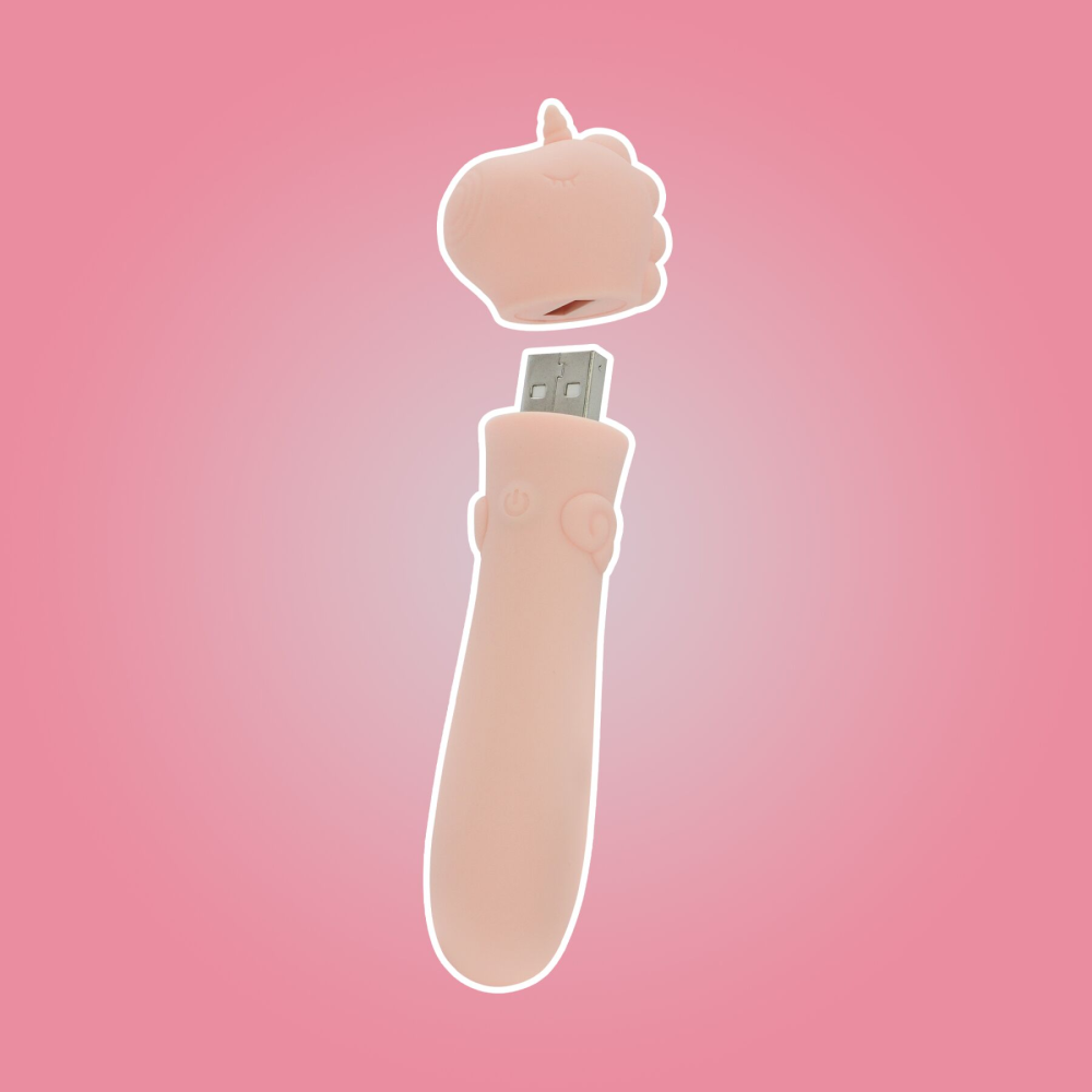 Вибратор-единорожка Unihorn USB Bullet - Heart Throb, вибропуля, USB зарядка