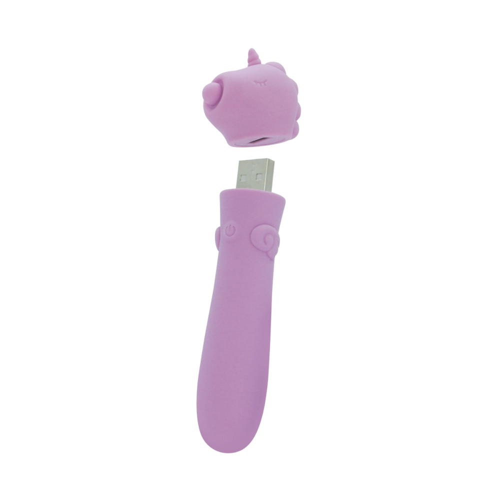 Вибратор-единорожка Unihorn USB Bullet - Karma Lilac, вибропуля, USB зарядка