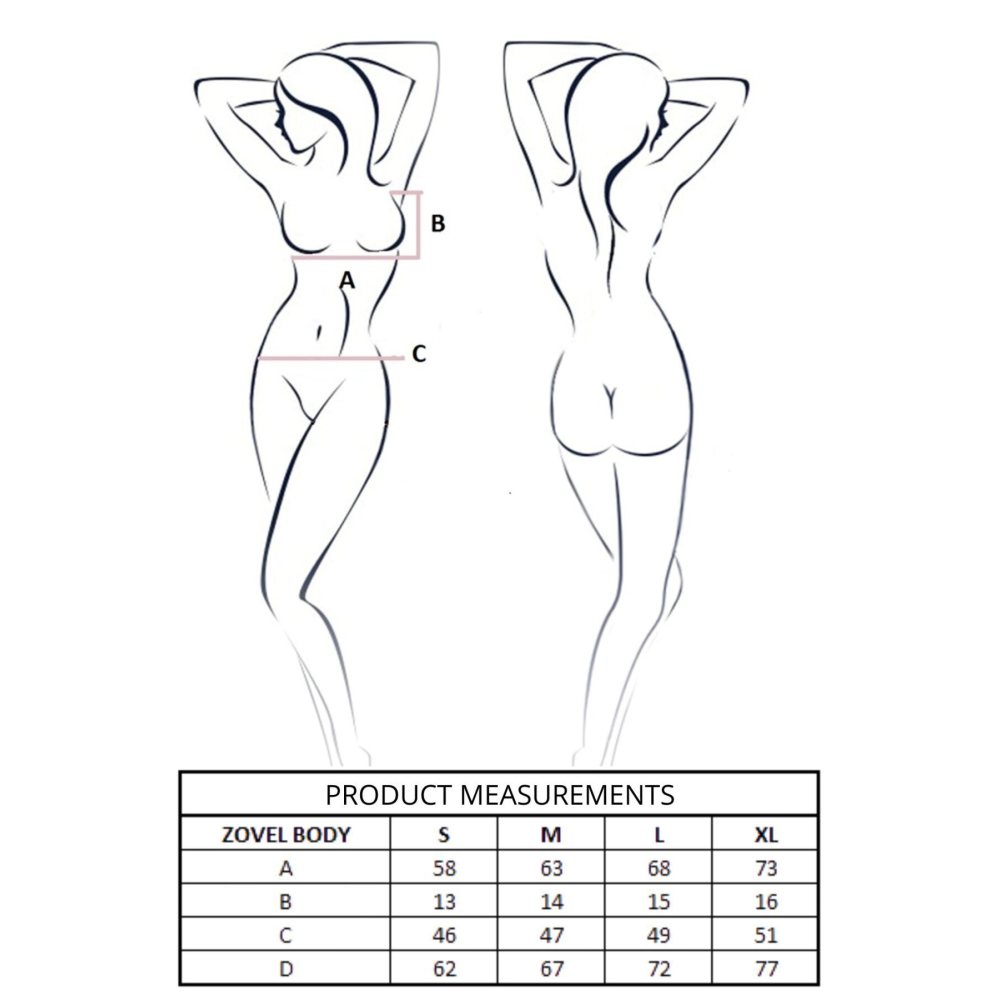 Боди Passion ZOVEL BODY light pink XL