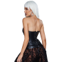 Корсет с застежкой молнией Star Night Sexy Leather и шнуровкой, черный, XS (без коробки)