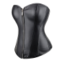 Корсет с застежкой молнией Star Night Sexy Leather и шнуровкой, черный, XS (без коробки)